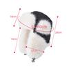 Winter Thickened Plush Bomber Hats for Women Men Waterproof Fur Cap Windproof Ear Protection Cap Outdoor Warm Earflap Skiing Hat