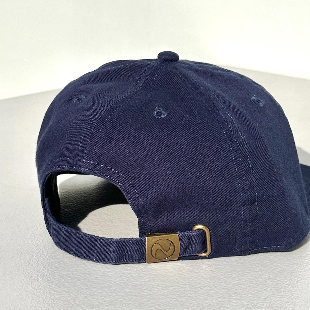 Nyuhaeteun Cotton Flat Brim Cap (Navy)