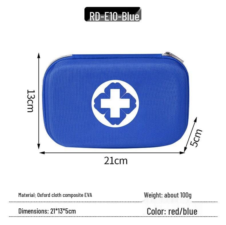 Bolsa Médica de Emergencia de Tela Oxford Gruesa - Almacenamiento Compacto de Primeros Auxilios y Medicamentos con Cremallera