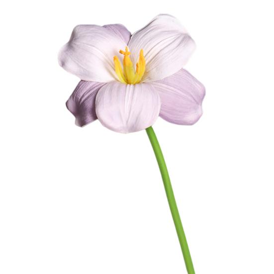 Simulated Tulips Bouquet Realistic Touch PU Petals Fading Vitality Bendable Stems Maintenance-Free Fake Tulips Home Decor