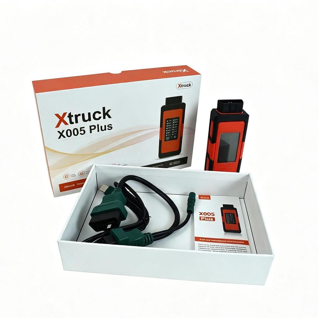 Xtruck X005 Plus heavy duty truck diagnostic scanner, read & clear ECU fault codes, forced DPF regeneration, full system diagnosis