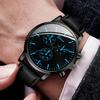 3pcs/set Men's Watch Casual Fashion Trendy Scale Dial Simple Classic Quartz Watch+Hand Rope+Necklace (Box Not Included)