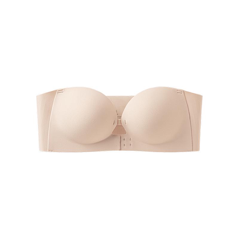 Strapless Non-Slip Bra for Women: Enhancing Small Chests with Beautiful Back Design and Front Closure