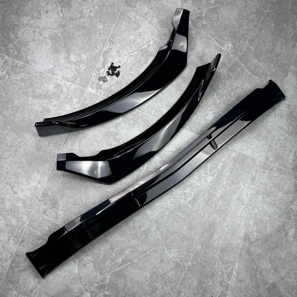 Per Mercedes Benz Classe C W205 S205 C180 C200 C220 C250 C300 2015-2018 Pre-Restyling Sottoparaurti Anteriore Lip Splitter Spoiler Bodykits