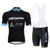 Tuta Estiva da Ciclismo Astana Set Manica Corta Astana Traspirante Sudore Attrezzatura per Tuta da Ciclismo