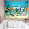 The-Octonauts Print Tapestry, Backdrop, Easy Setup, Ideal for Bedroom, Office & Living Room, with Aesthetic Wall Hanging Decor.