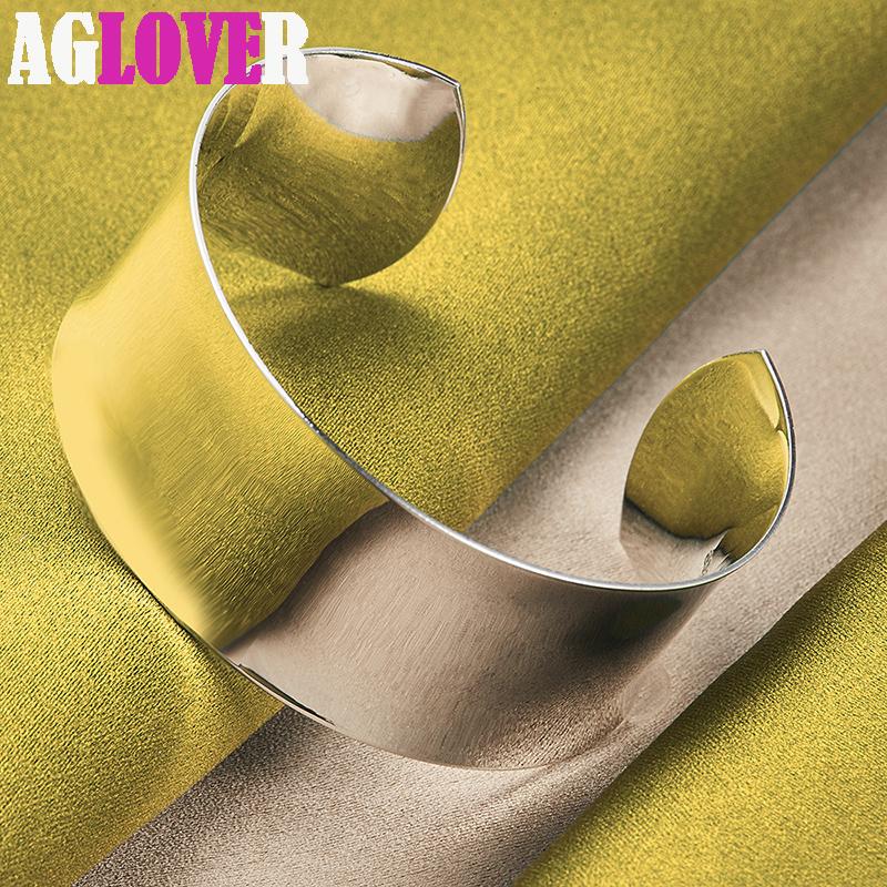 Dámské náramky s jemným otevřeným náramkem 925 Sterling Silver