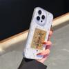 IPhone 15 Pro Case, Apple 15 Pro Protective Cover, Shilaiyun Premium Gold Foil Drip Gel Transparent Shockproof High-End Silicone Protective Case