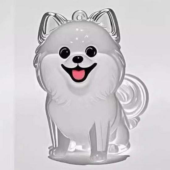 Puppy Transparent Hair Storage Box - Cute Pom-Pom Animal Dustproof Keepsake Decoration Gift
