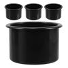 ABOOFAN Cup Recessed Set of Black Drink Holder for DIY Modification Homemade Insert Outer Diameter Depth 64mm Holder, Type, 4, Plastic, Car,