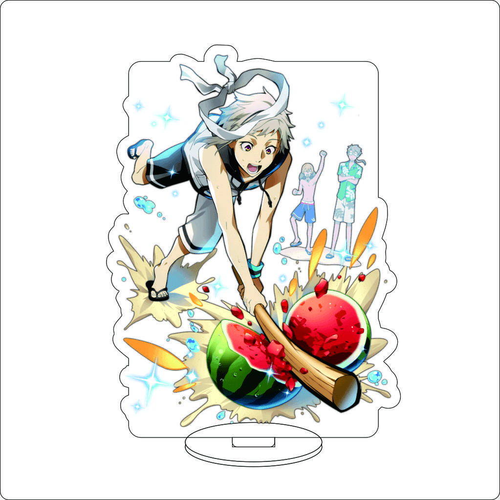 16CM Anime Bungo Stray Dogs Cosplay Ornaments  Edogawa Rampo/Fukuzawa Yukichi/Akiko Yosano  Figure Stand Halloween Gifts