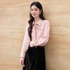 Women's Professional Tie-Neck Long Sleeve Blouse