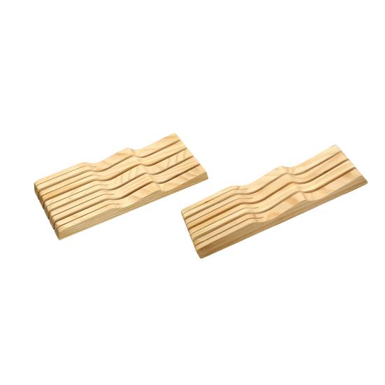 Cutter Holder Versatile Wooden Drawer Cutter Organizer Space-saving Cutter Storage Organizer for Home Kitchen