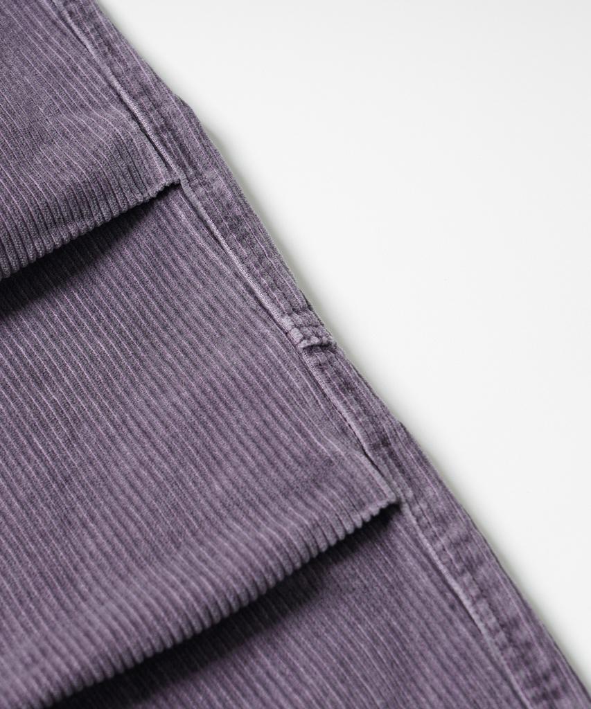 FRIZMWORKS Corduroy Banding Wide Fatigue Pants _ Red Bean