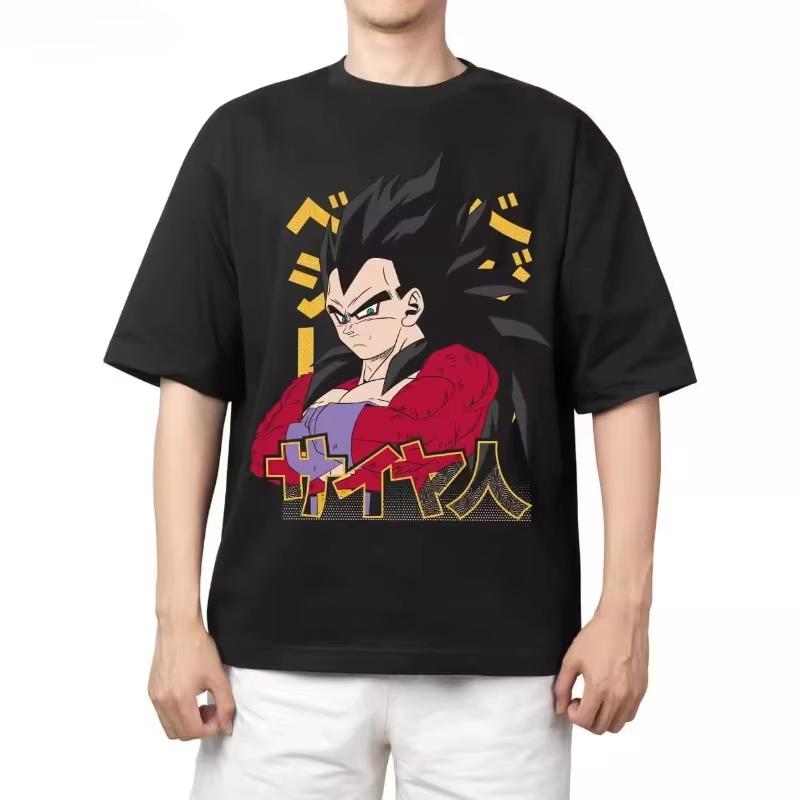 2026 New Dragon Ball Men  Women Universal Cotton TShirt Style Anime Print  LooseFitting Casual Shirt