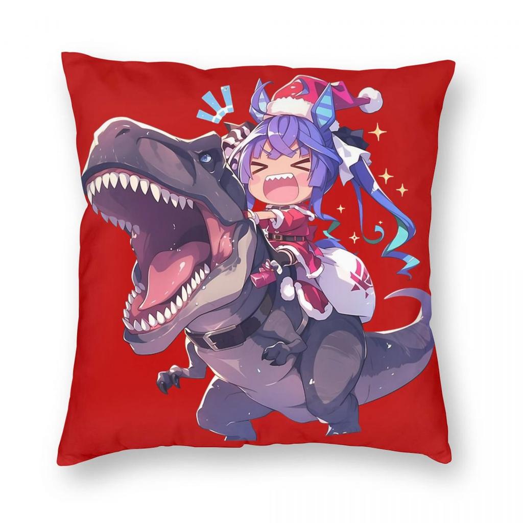 Gold Ship Christmas Pillowcase Double-sided Printing Cushion Cover Decorative Uma Musume Anime Throw Pillow Case Cover