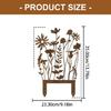 Durability Metal Yard Art Stakes Rusts Proof Decoration For Gardens Landscape Marking Weather Resistant