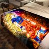 1pz Coperta in Flanella con Stampa Dragon Ball Super, Alta Qualità per Tutte le Stagioni, Decorazione per la Casa, Calore e Comfort, Perfetta per Regali di Natale