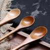 Solid Wood Coffee Spoon Long Handle Stirring Spoon Japanese Household Creative Elongated Dessert Honey Spoon
