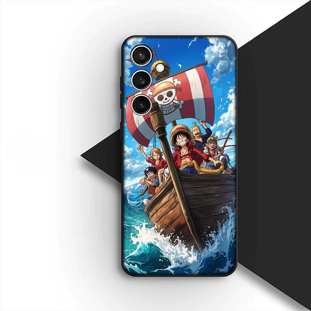 

for Samsung Galaxy S10 S8 S9 Plus A33 A34 A31 70 A71 A72 Note 20 9 8 S10E Phone Case Roronoa Zoro Nico Robin One Luffy Pieces Galaxy A70
