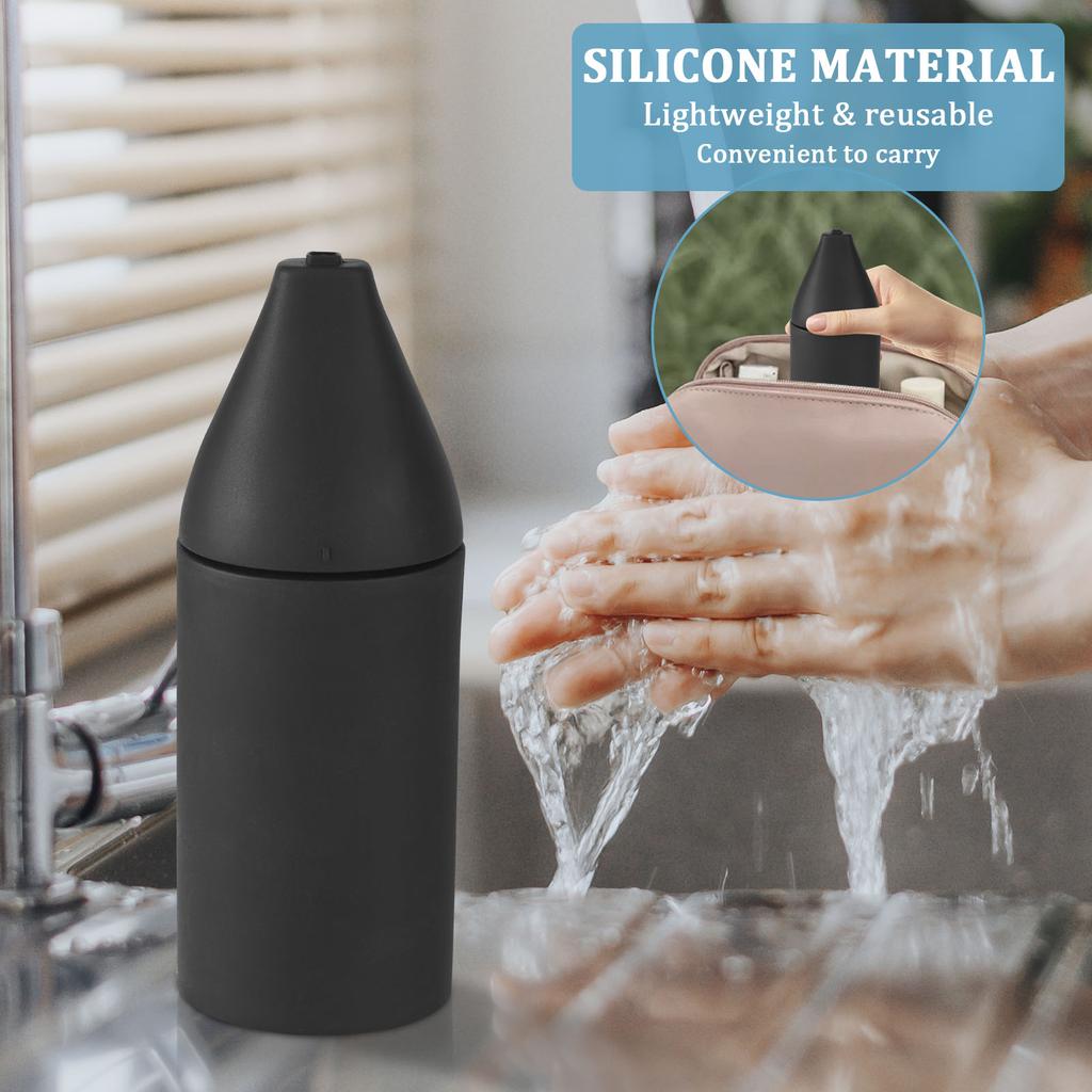 200ml Silicone Soap Dispenser Refillable Dish Soap Squeeze Bottle Leakproof Washing Liquid Shampoo Conditioner Dispenser