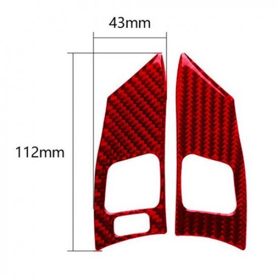 Fit For Lexus IS250 IS350 2006-12 Carbon Fiber Steering Wheel Button Cover Trim