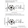 Football Heartbeat Wall Sticker Sports Football Bedroom Background For Home Decoration Kids Boy Room Wallpaper Creative Stickers