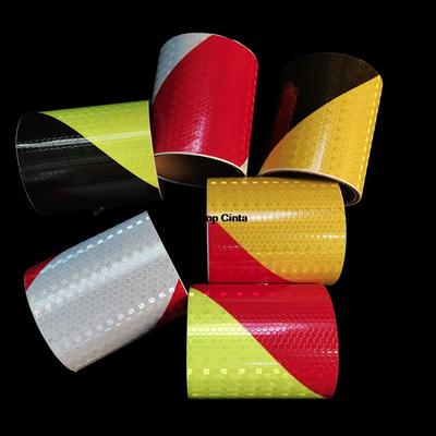 10cm*1m Autocolante Auto Reflectorizante Diagonales DIY Impermeabile PVC Albine Adhesiv Reflectorizante Bandă Avertizare Benzi de Siguranță Pentru Motocicletă