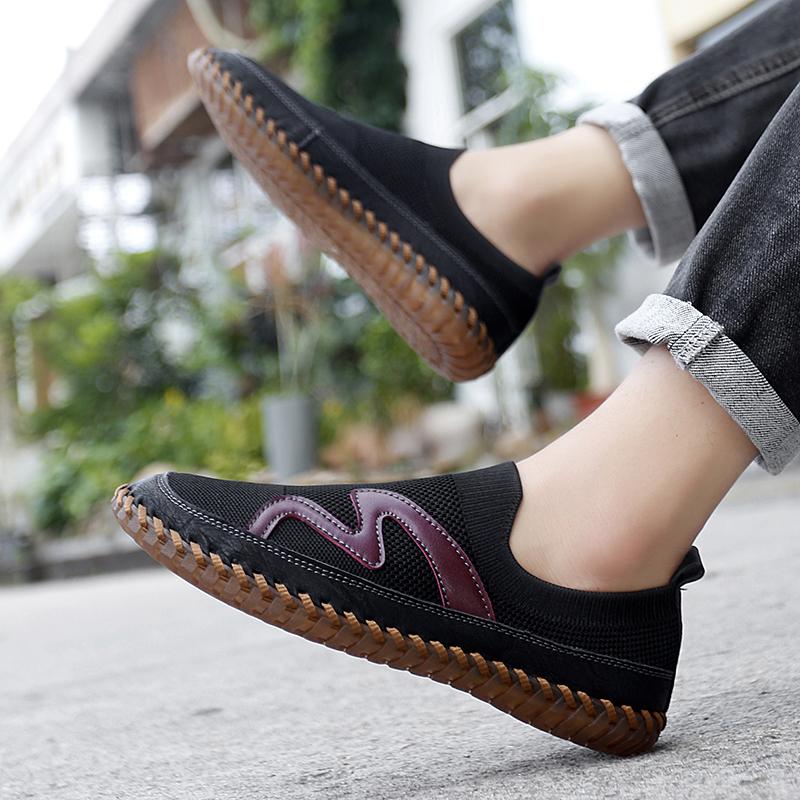 Fashion Breathable Men Slip-On Loafers 2025 Men's Breathable Mesh Sneakers Lightweight Walking Shoes Fashion Casual Sports Shoes for Men