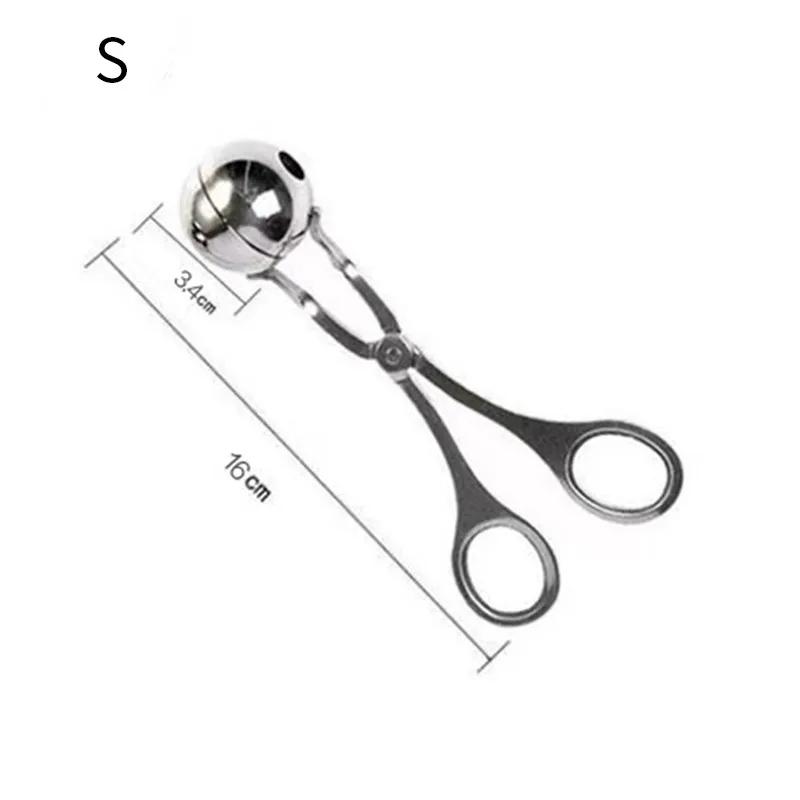 

Инструмент для приготовления фрикаделек Круглый из нержавеющей стали Антипригарный Форма-ложка для формирования фрикаделек и рисовых шариков Бытовой кухонный удобный гаджет small size,1pc