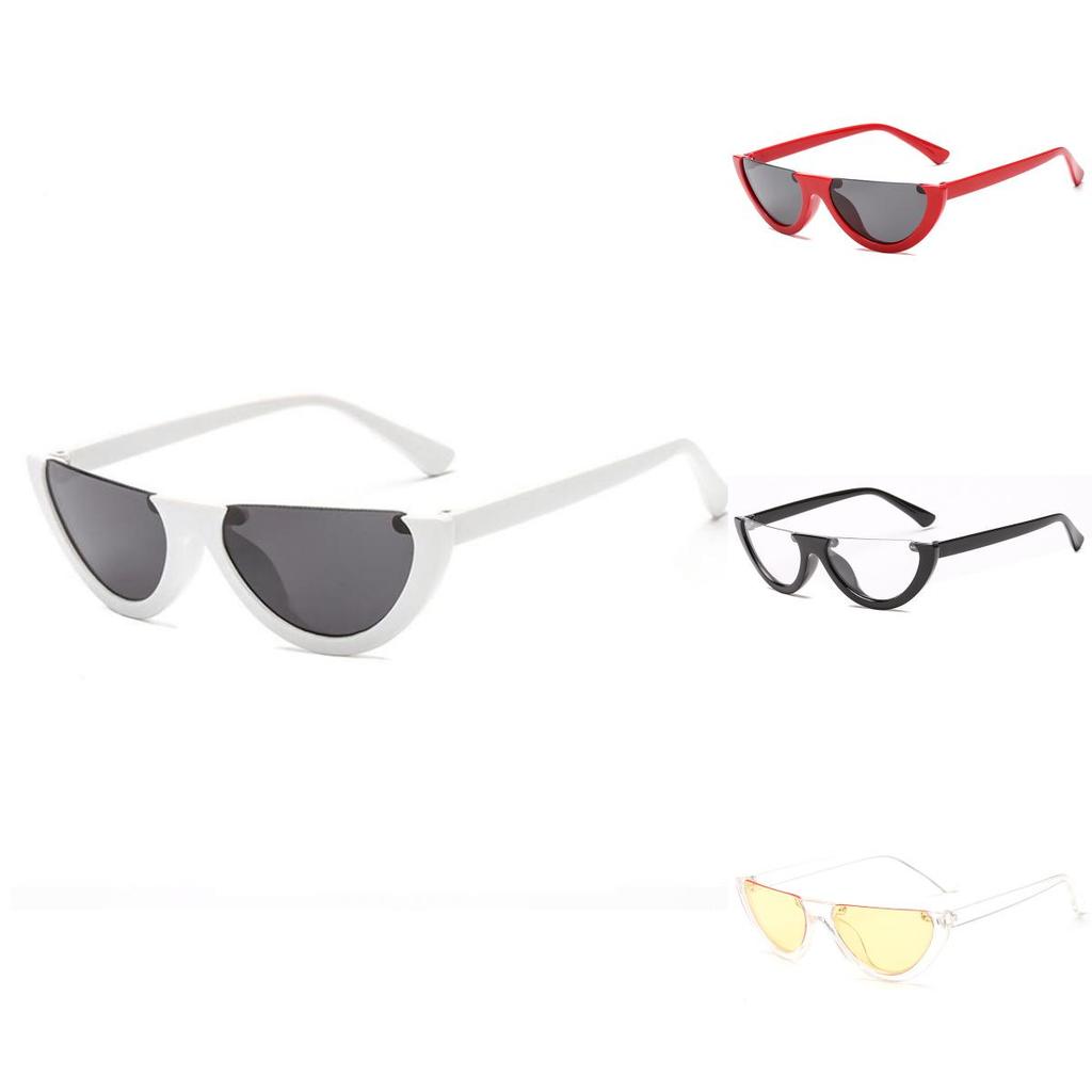 Fashion Semiframe Sunglasses With Uv Protection For Outdoor Activities And Stylish Wear