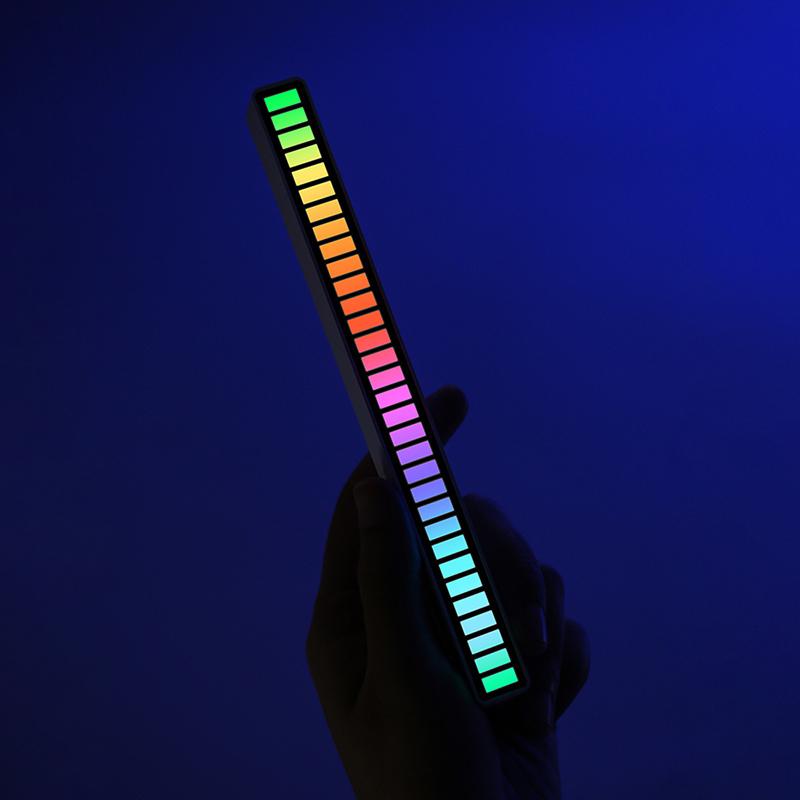 Rgb Voice Control Audio Voice Control Music Rhythm Lamp Led Atmosphere Light