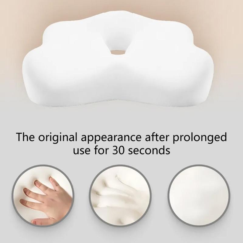 Ergonomic Coccyx Pillow with Removable Washable Cover Support for Long Sitting Hour Office Car