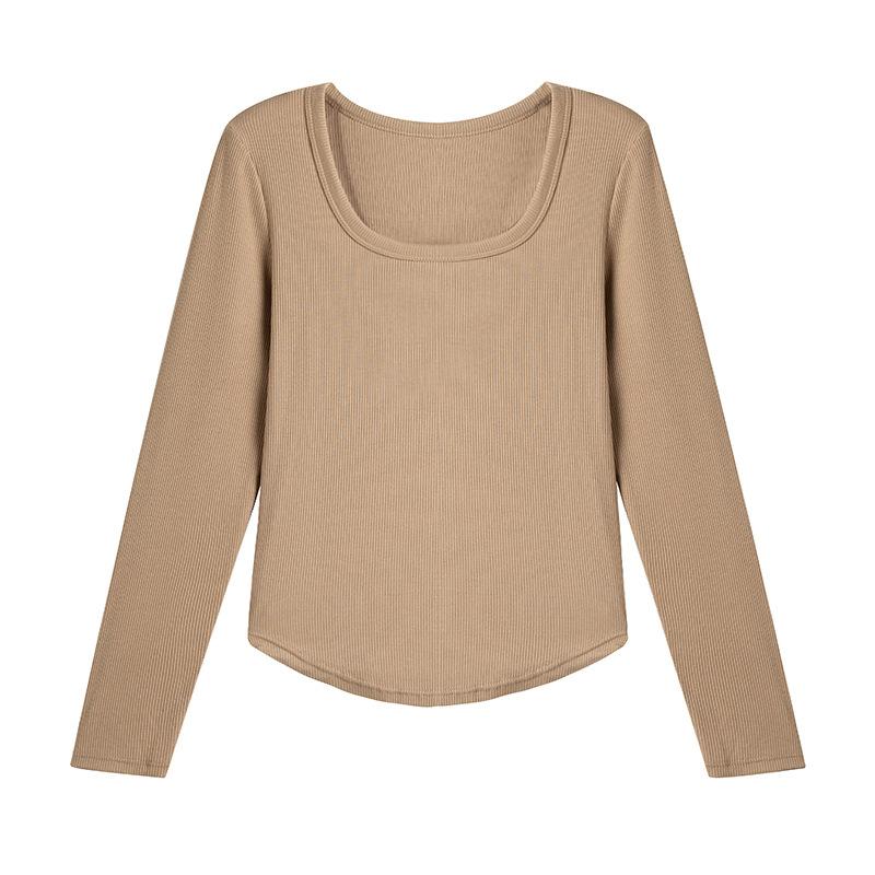 

Women s Autumn and Winter New Style Piled with Half High Neck German Velvet High Elastic White Plush Thick Warm Clothes Long Sleeves M