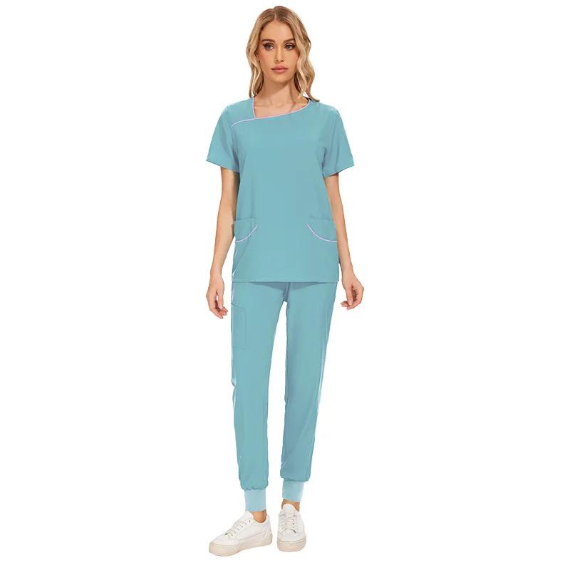 

Одежда для ручной стирки Одежда для чистки Одежда для медсестер Европейская и американская хирургическая одежда Повседневные костюмы для больниц для домашних животных S зелёный