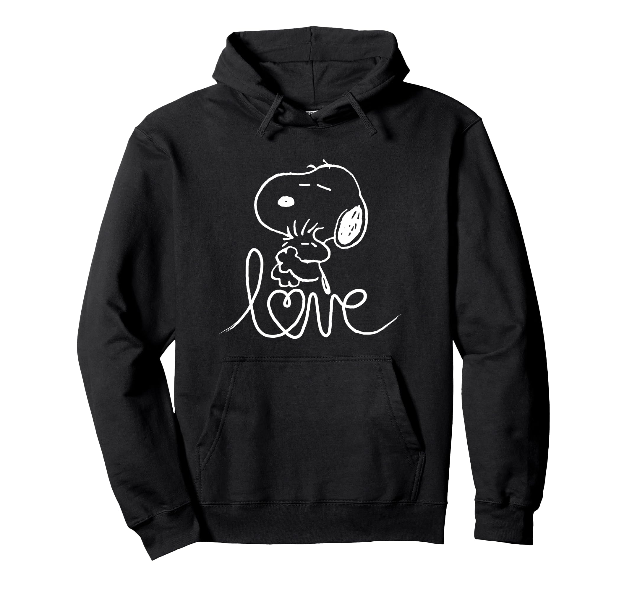 

толстовка с капюшоном peanuts snoopy love чёрный