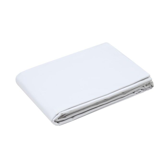 Housse de couette en percale de coton uni 260 x 240 cm Elysée blanc