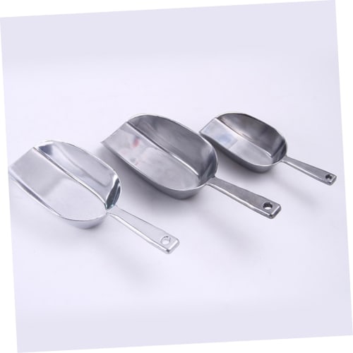IWOWHERO Aluminum Alloy Ice Shovel, Stainless Steel, Refrigerator Ice Shovel, Multi-Function Shovel, Kitchen Scoop, Food Shovel, Ice Maker Scoop, Comm