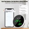 Temperature Humidity Sensor Real Time Monitoring Wireless Indoor Climate Monitor with LED Backlit Display for Home