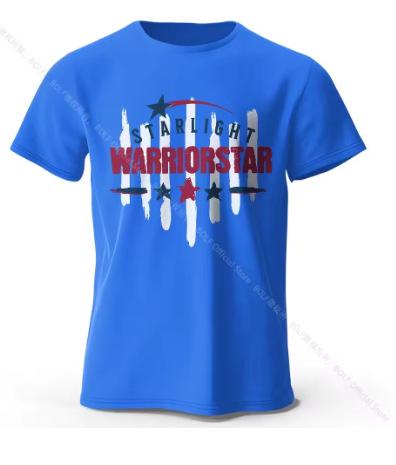 Men's Starlight Warrior Print T-Shirt Oversized Graphic T-Shirt Summer Top