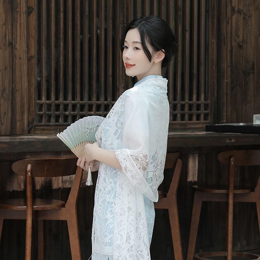 Multicolored Women Shawl With Tassel Wedding Bridal Shawl Wedding Accessories Fashion Scarf  Women