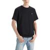 Levis Plain Minimalist Crew Neck Short Sleeve T-Shirt Men Tops Black 001AN-0001