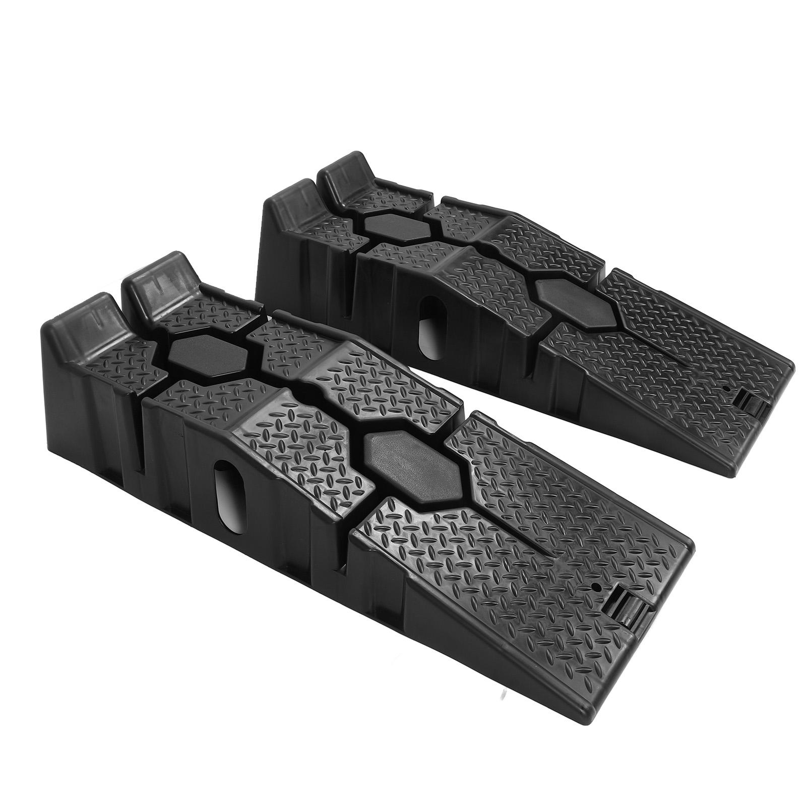 

2 шт. Автомобильные рампы 6 дюймов Автомобильный подъемник 2,5 тонны Грузоподъемность Сверхмощные грузовые рампы Многофункциональные для дома