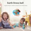 9/12Pcs Pu Earth Sponge Ball Toy Hand Wrist Exercise Squeezing Foam Ball Educational Gift Planets Sponge Globe Decompression Toy