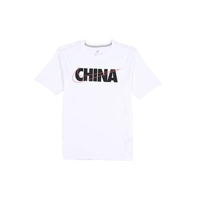Rundhals Sport Kurzarm T-Shirt Herren Oberteile Weiß CI9641-100