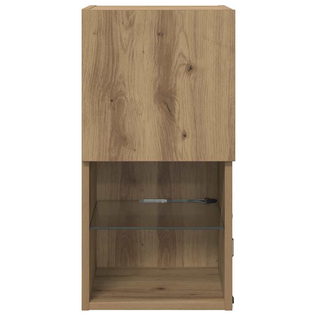 Wall Mounted TV Cabinet Artisan Oak 30.5 x 30 x 60 cm