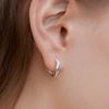 Primaute [Silver925]Wave round Earring