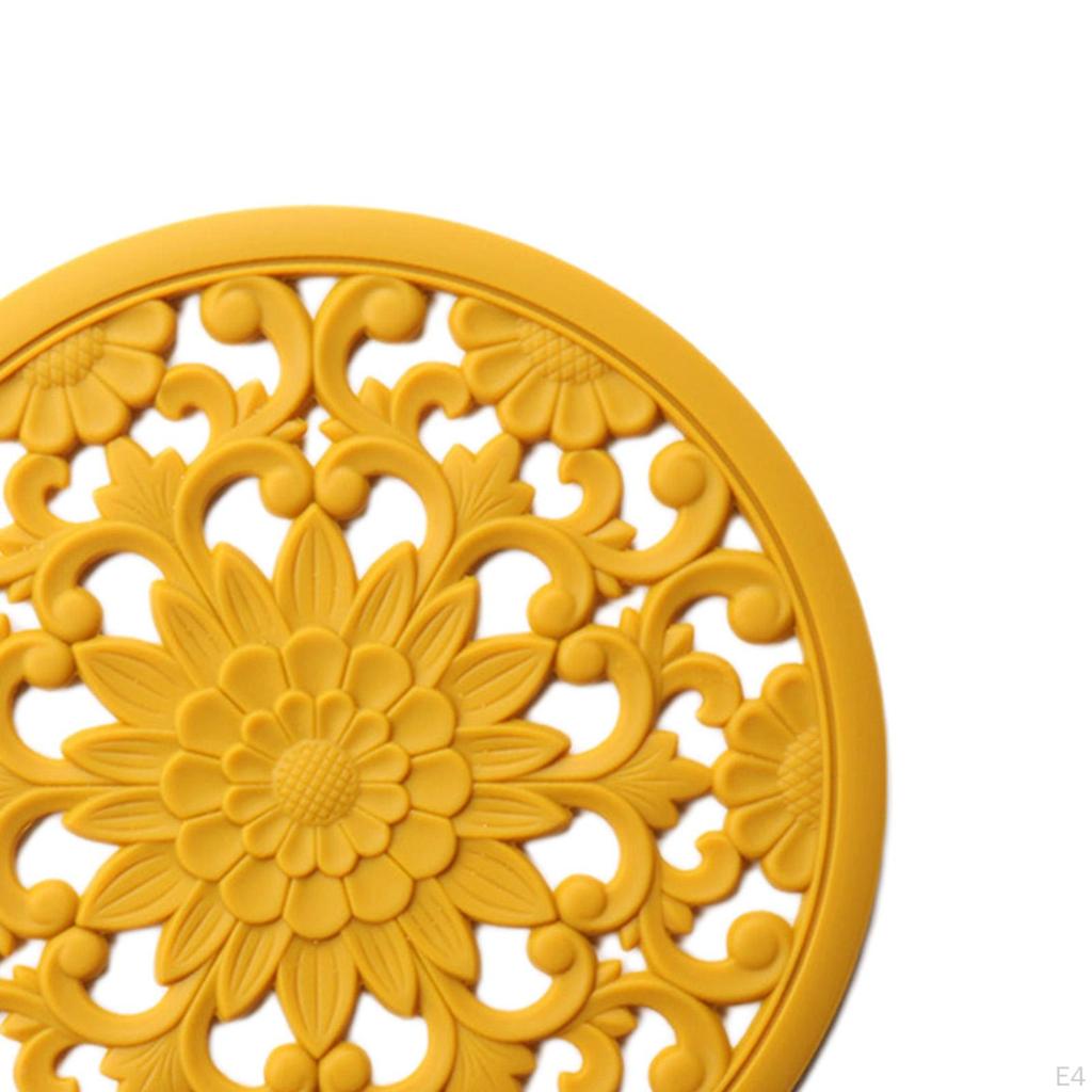 3 / Set Multifunctional Round Silicone Kitchen Countertop Tableware Non- Mat