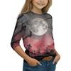 Kids Long Sleeve Halloween Print T-Shirt Round Neck Casual Top