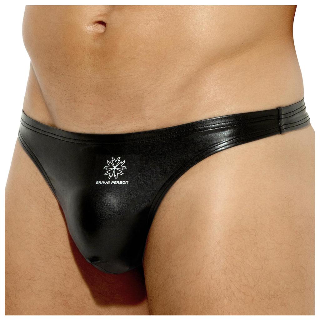 Arjen Kroos Bikini Sexy Size M Men's T-Back Briefs, Underwear, Swimwear, Low-Rise Briefs, Black, (AK8042)